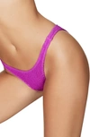 Bound By Bond-eye The Scene High-cut Ribbed Bikini Bottoms In Carlton