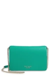 Kate Spade Spencer Leather Wallet On A Chain In Fiji Green