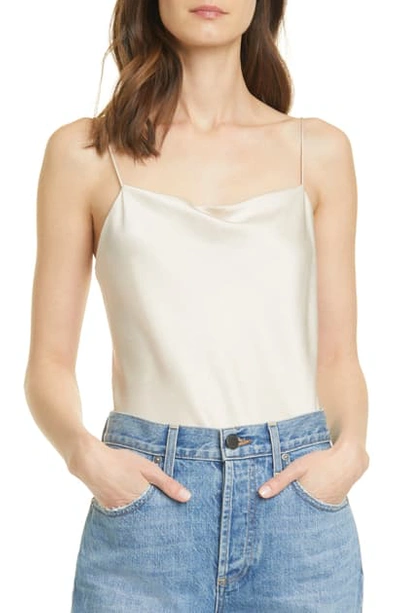 Alice And Olivia Harmon Drapey Camisole In Champagne