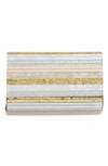Kurt Geiger Party Envelope Clutch In Multicolor Pvc In Nude