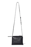 The Row Nu Twin Bag In Grained Calfskin In Black