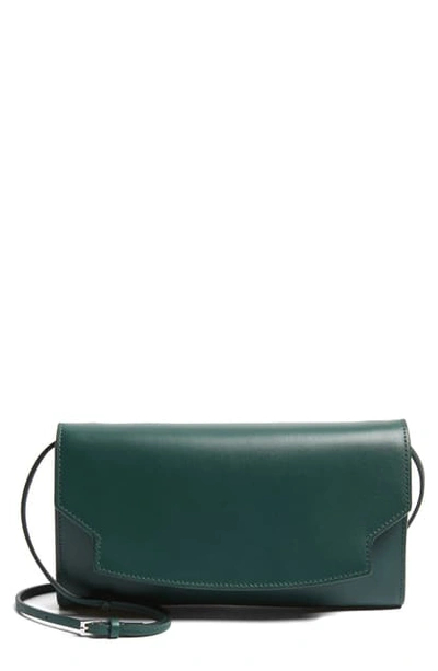The Row Lady Leather Wallet In Deep Jungle