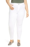 Hue Women's Ultra Soft High Waist Curvy Denim Leggings In White