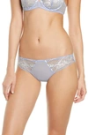 Simone Perele Women's Promesse Tanga Lace Panties In Powder Blue
