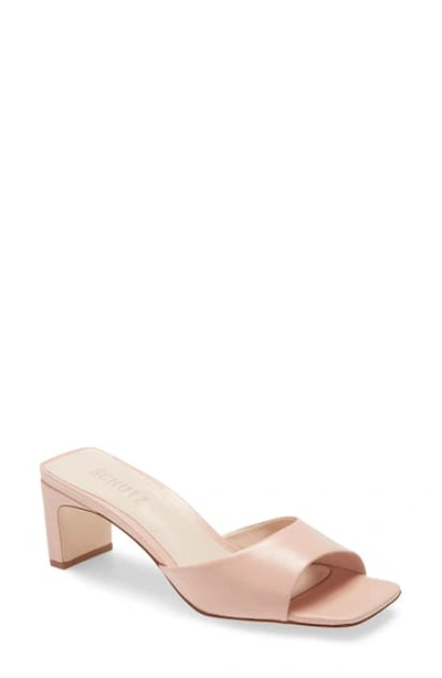 Schutz Queliana Slide Sandal In Sweet Rose