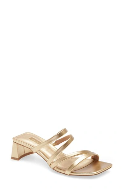 Topshop Dixie Strappy Sandal In Gold