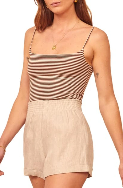 Reformation Carrie Camisole In Isla Stripe