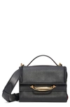 ALEXANDER MCQUEEN SMALL DOUBLE FLAP LEATHER SHOULDER BAG,610021D78AT