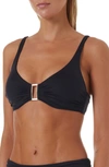 Melissa Odabash Bel Air Bikini Top In Black