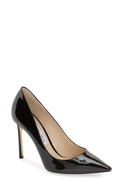 Jimmy Choo Romy 85 Patent Leather Pumps In Black
