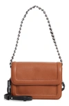 The Marc Jacobs The Mini Cushion Leather Shoulder Bag In Brown