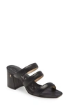 Jimmy Choo Auna 65 Block-heel Leather Mules In Black