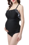 Kimi And Kai Baylee One-piece Maternity Swimsuit In Black