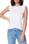 Paige Lilith Lace Trim Tank In White