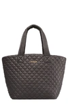 Mz Wallace Medium Metro Quilted Nylon Tote In Multicolour