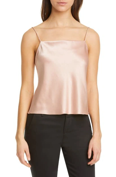 Alice And Olivia Harmon Drapey Camisole In Rose Tan