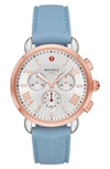 MICHELE SPORT SAIL CHRONOGRAPH WATCH HEAD WITH SILICONE STRAP, 38MM,MWW01P000004