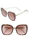 TIFFANY & CO 54MM GRADIENT SQUARE SUNGLASSES,TF416054-Y