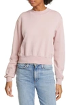 Cotton Citizen Milan Tie Dye Crop Sweatshirt In Rose