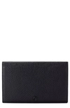 Dagne Dover Accordion Leather Travel Wallet In Onyx