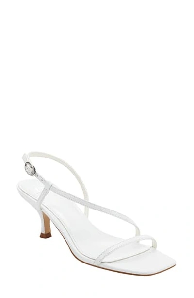 Marc Fisher Ltd Gove Sandal In White Leather