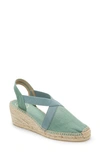 Toni Pons 'ter' Slingback Espadrille Sandal In Mint Fabric