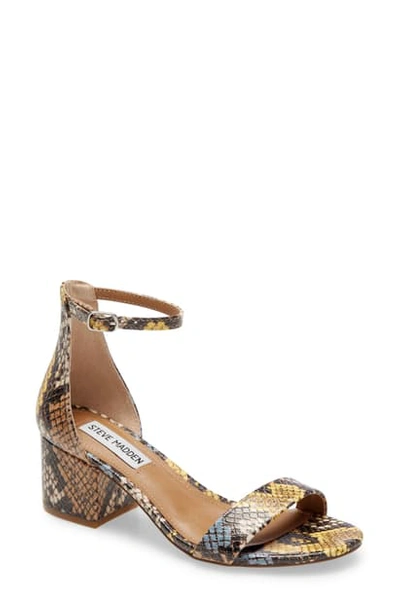 Steve Madden Irenee Ankle Strap Sandal In Yellow Multi