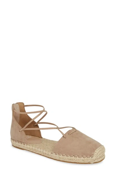 Eileen Fisher Lace Espadrille In Earth Suede