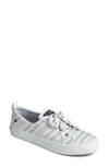 Sperry Crest Vibe Slip-on Sneaker In Sage/ White Linen Fabric