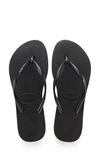 Havaianas 'you' Flip Flop In Black/ Black