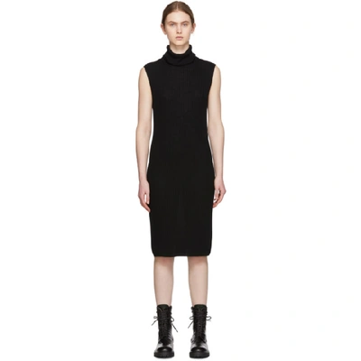 Yohji Yamamoto Black Turtleneck Dress In 3 Black