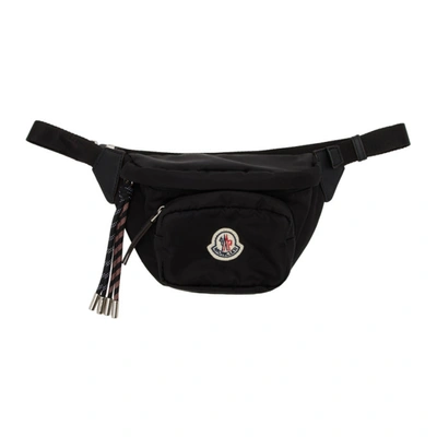 Moncler Zip Pocket Belt Bag With Rope Detailing In Black