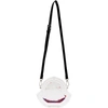 Moncler Ssense Exclusive Transparent Logo Shoulder Bag In 001 White