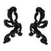 SHUSHU-TONG SHUSHU/TONG BLACK YVMIN EDITION BOW DROP EARRINGS