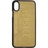 VERSACE GOLD LICENSE PLATE LOGO IPHONE X/XS CASE