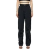 MARKOO BLACK 'THE PLEAT' TROUSERS