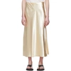 THE ROW OFF-WHITE SATIN MEDELA SKIRT