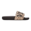 VALENTINO GARAVANI VALENTINO BROWN VALENTINO GARAVANI VLTN CHEETAH SLIDES