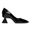 PAULA CANOVAS DEL VAS BLACK PATENT DIABLO PUMPS