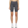 Girlfriend Collective Grey High-rise Biker Shorts In Shadow