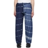 HED MAYNER HED MAYNER BLUE AND WHITE JUDO TROUSERS