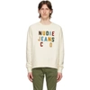 NUDIE JEANS NUDIE JEANS OFF-WHITE MELVIN SWEATSHIRT