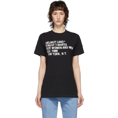 Helmut Lang Black Standard T-shirt In Basalt Black