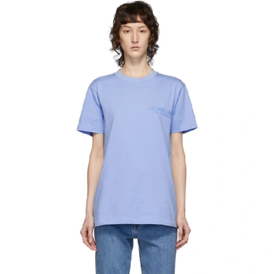 Helmut Lang Blue Standard Monogram T-shirt In Pale Sapphi