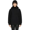 ALEXANDER WANG T ALEXANDERWANG.T BLACK SOFT FLEECE TURTLENECK HOODIE