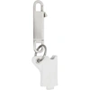 RICK OWENS RICK OWENS WHITE LEATHER TINY LIGHTER CASE KEYCHAIN