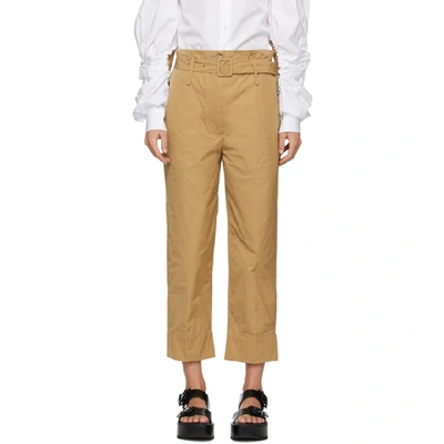 Simone Rocha Tan Paperbag Trousers