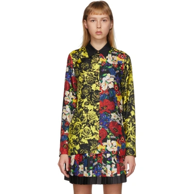 Versace Ssense 独家发售多色 Floral 真丝女式衬衫 In A7020 Multi