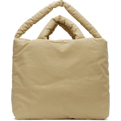 Kassl Editions Beige Large Trench Bag In 0003 Beige