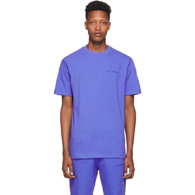 Aimé Leon Dore Aime Leon Dore 蓝色徽标 T 恤 In Amp Blue